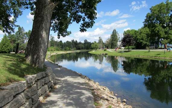 Minden River Walk beside the Gull River